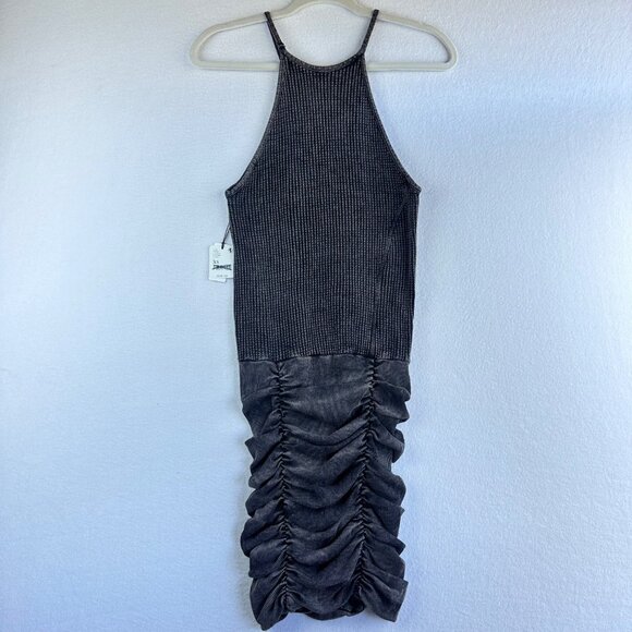 NWT Free People One Dress Womens XS Distressed Grunge Katya Mini Boho Lagenlook - Picture 9 of 11